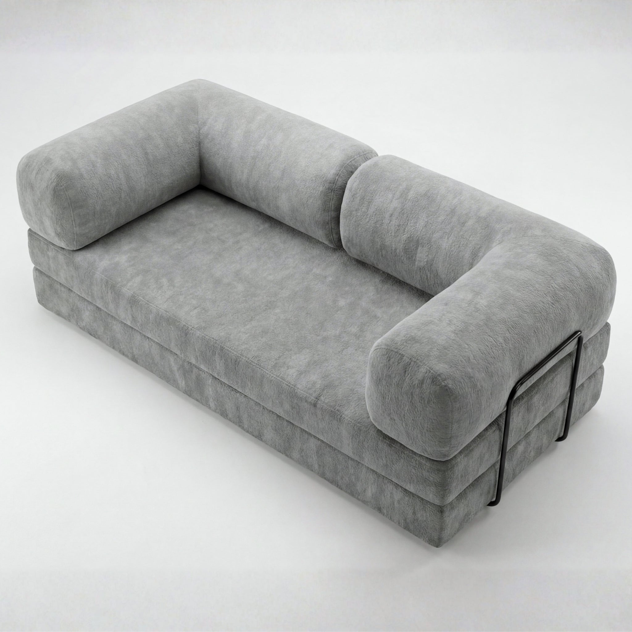 SOFÁ SNOO TECIDO BOUCLE - 100% ESPUMA