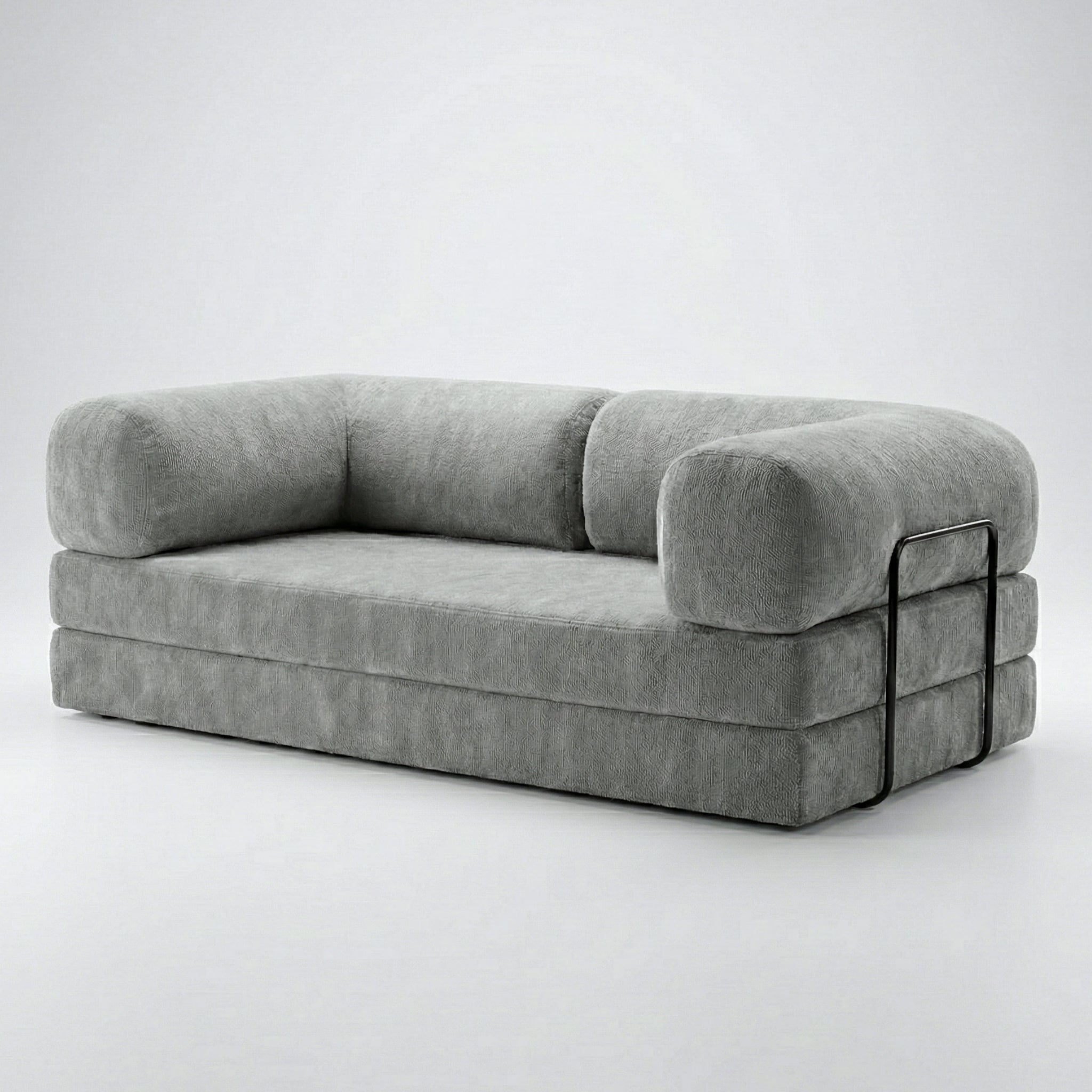 SOFÁ SNOO TECIDO BOUCLE - 100% ESPUMA