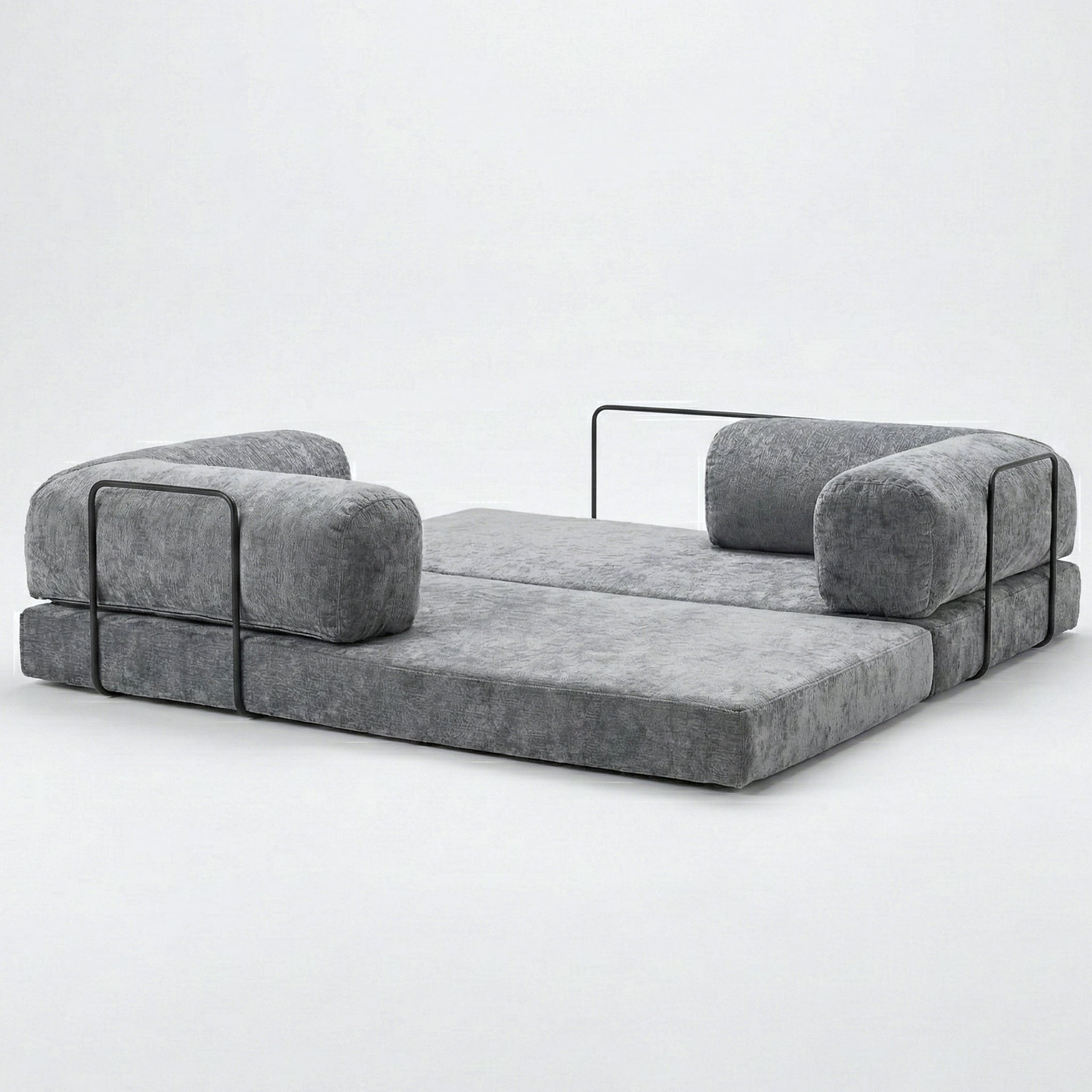 SOFÁ SNOO TECIDO BOUCLE - 100% ESPUMA