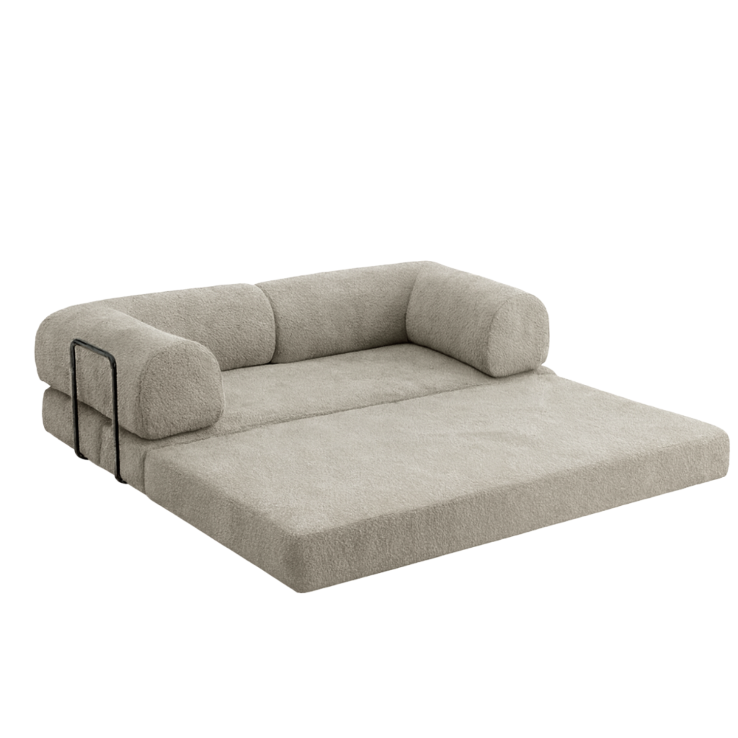 SOFÁ SNOO TECIDO BOUCLE - 100% ESPUMA