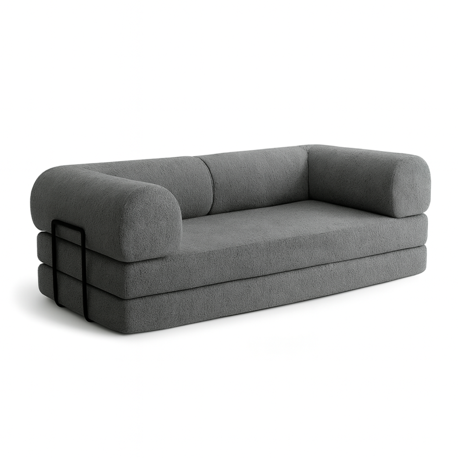 SOFÁ SNOO TECIDO BOUCLE - 100% ESPUMA